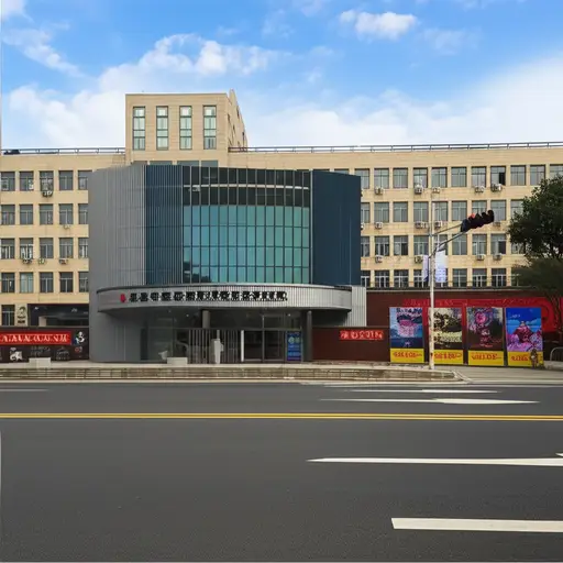 我们学校对面有一家新电影院。