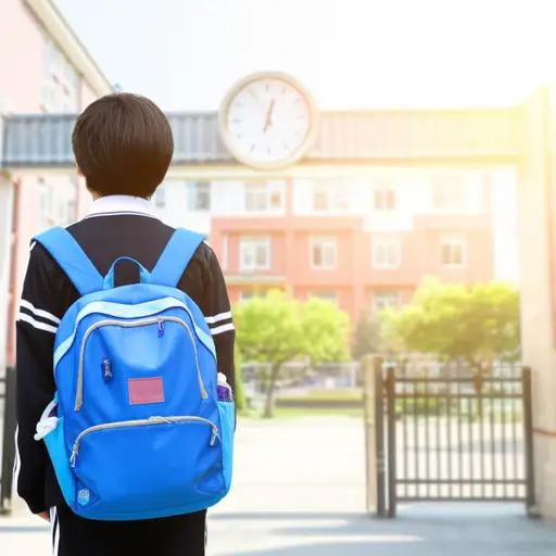 我准时到达了学校。