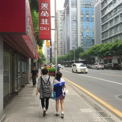 请沿着这条街直走，邮局就在你的左边。