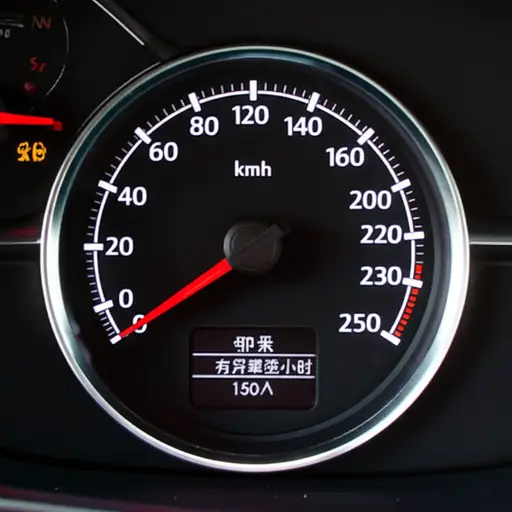 这辆车以每小时70英里的速度行驶。