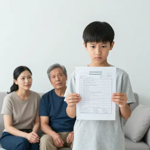 我今晚需要把我的成绩单给父母看。