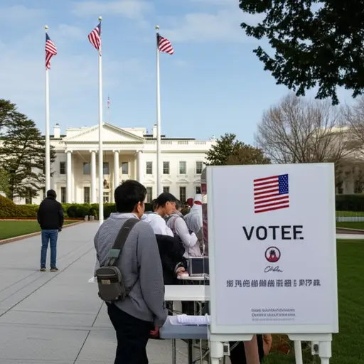 美国总统每四年选举一次。