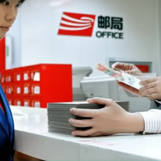 你可以在邮局买到邮票。