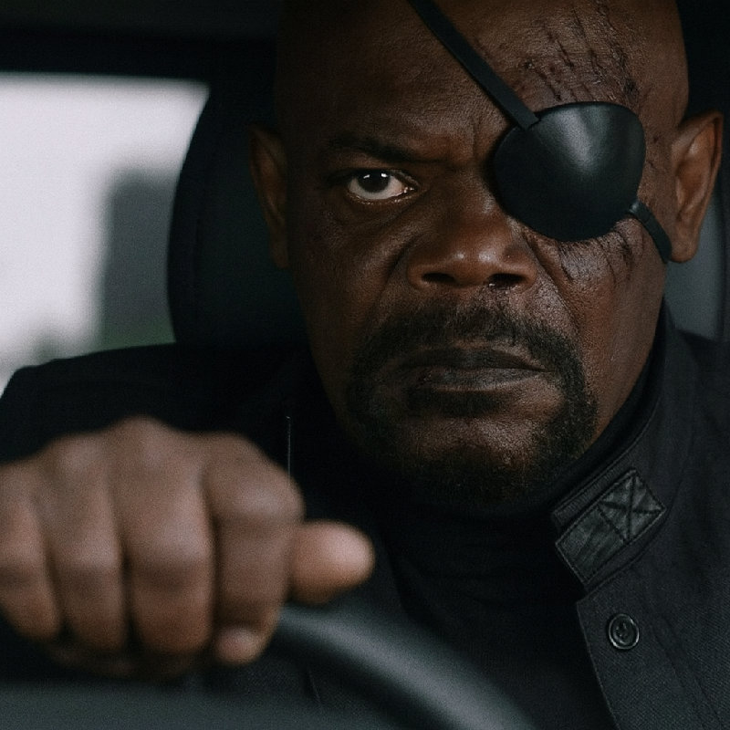 他在左眼戴着眼罩。