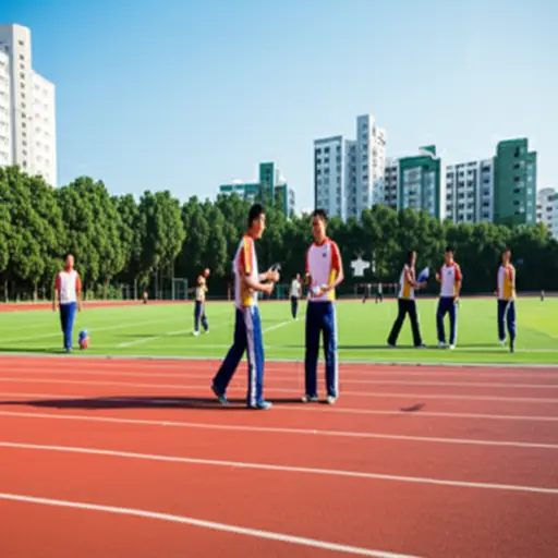 在体育课上，老师让我们选一个搭档。