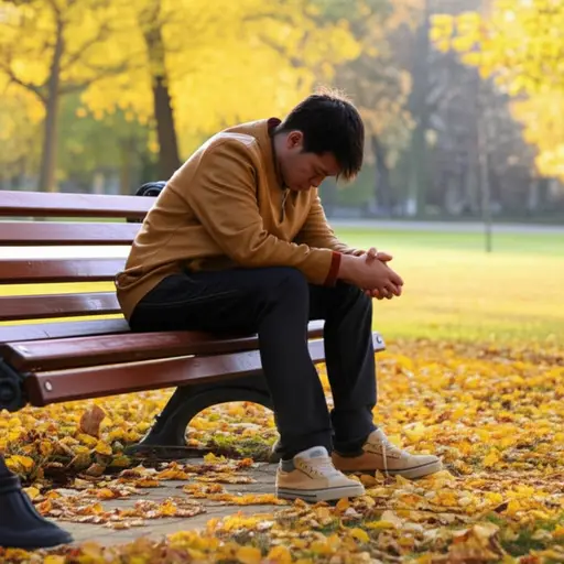 分手后他感到受伤。