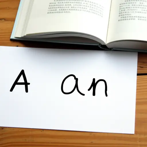 "A" 和 "an" 是不定冠词的例子。