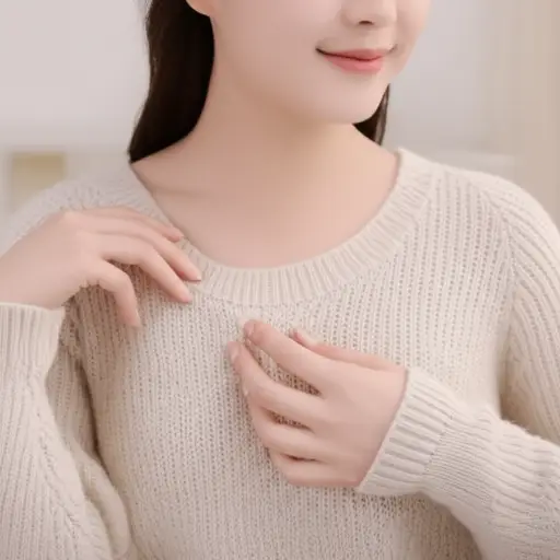 这件毛衣穿起来很舒服。