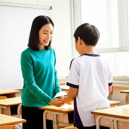 老师给了我一张小纸条，提醒我明天带课本。