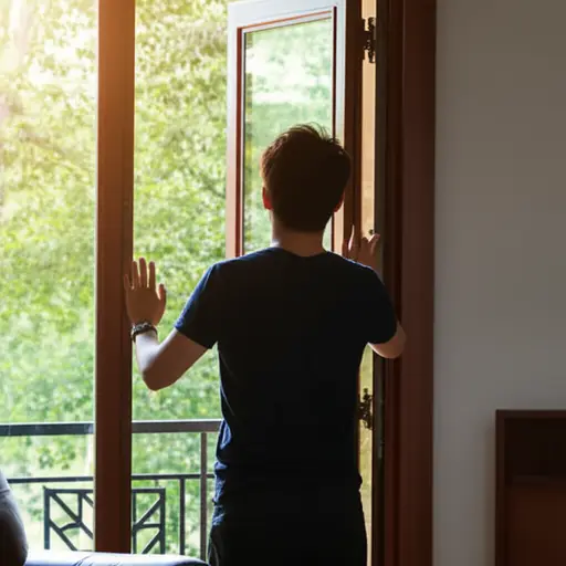 离开前请关上窗户。