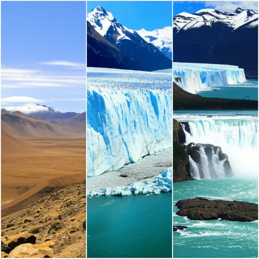 我们参观过美丽的地方，比如智利、巴塔哥尼亚和伊瓜苏。