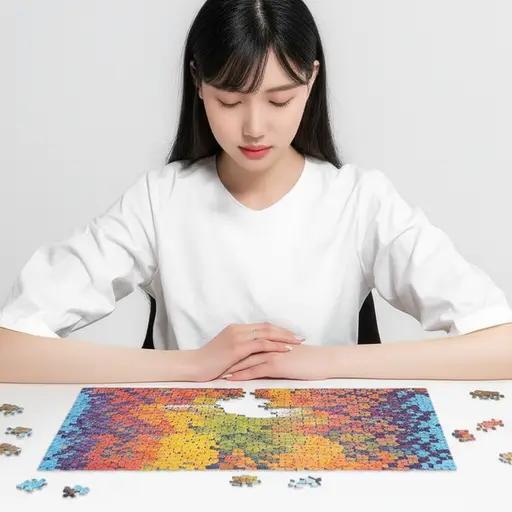 她再次尝试解开那个复杂的谜题。