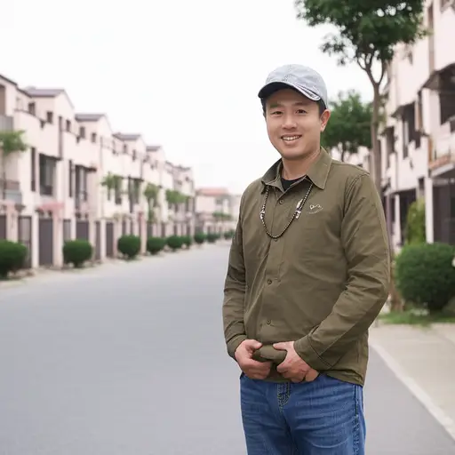 那个戴帽子的家伙是我的新邻居。