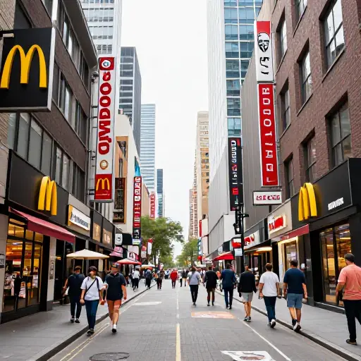 快餐店在你目之所及的地方遍地开花。