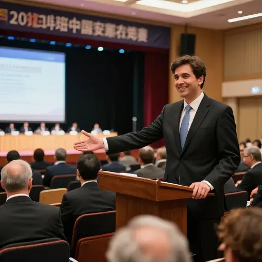 我谨代表组委会，邀请您在我们的年度盛会上发表讲话。
