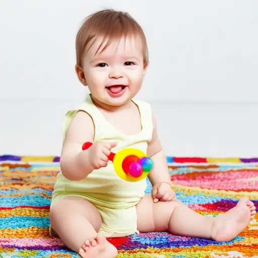 婴儿喜欢那些当你摇晃时会发出声响的玩具。