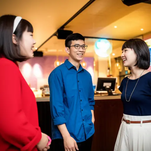 我在俱乐部里立刻和两个友好的女孩交上了朋友。