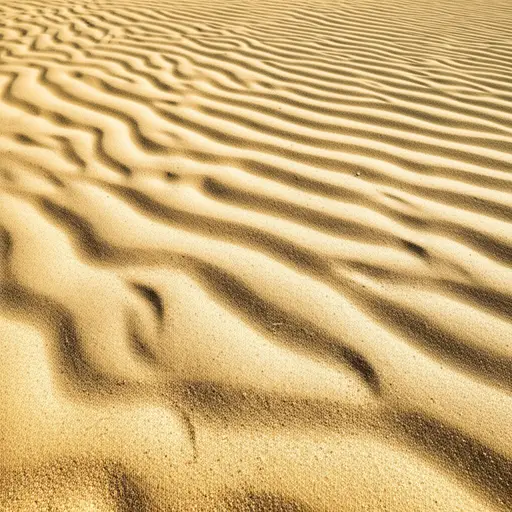 太阳让沙子变得很烫。