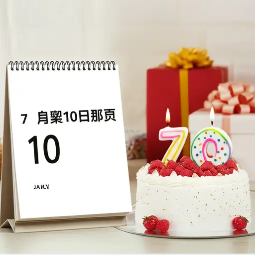 我的生日在七月。