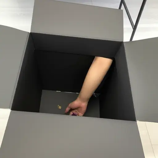 这个盒子太深了，我的手够不到里面的东西。