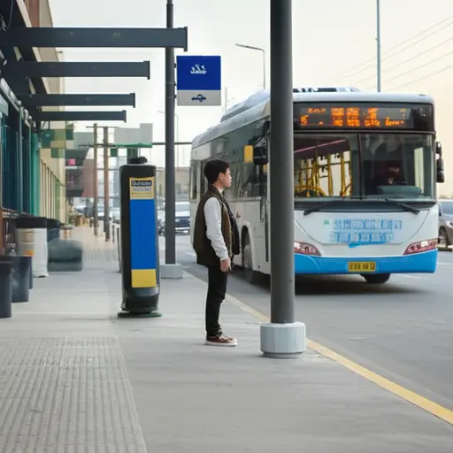 我通常坐公交车上班。