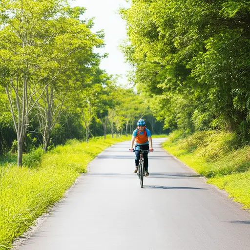 自行车在下坡时速度越来越快。