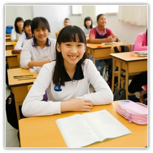 她喜欢她的新班级。