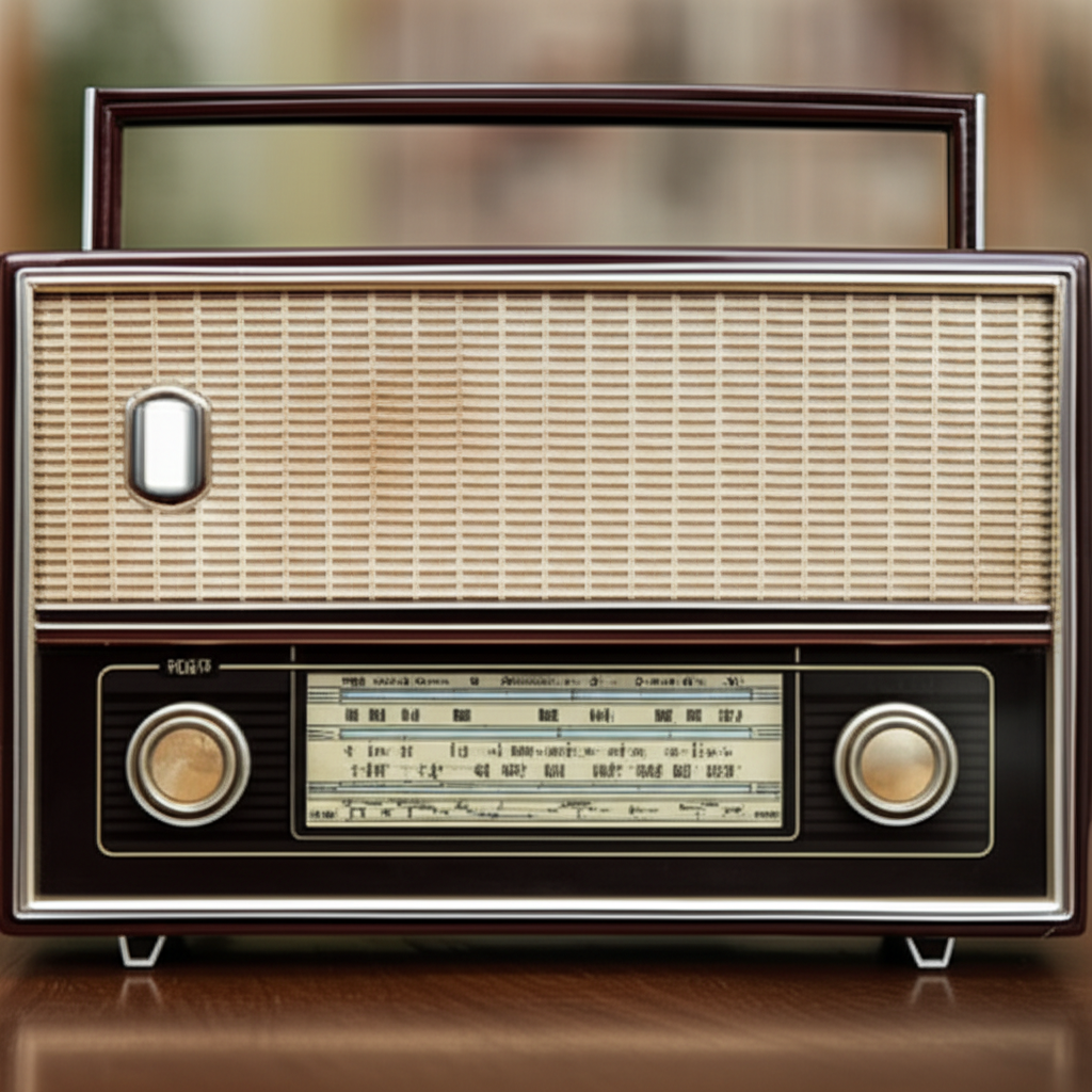 我爷爷以前很喜欢听这台收音机。