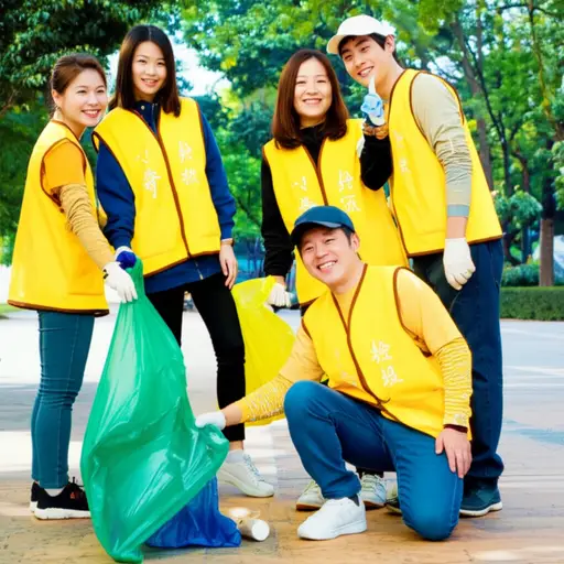 许多志愿者定期帮忙。