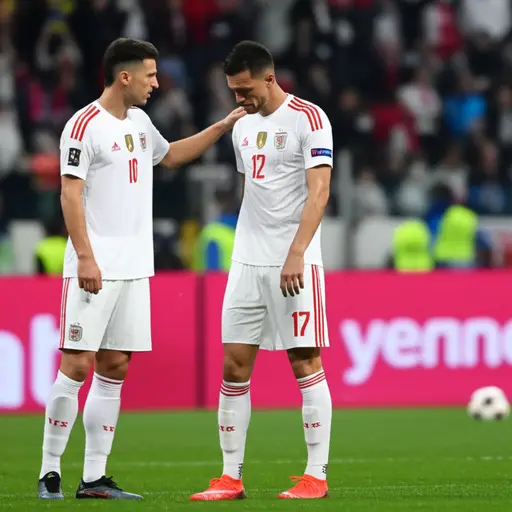 “我觉得我在比赛里打得不好。”“不，你打得好！你打进了制胜球。”