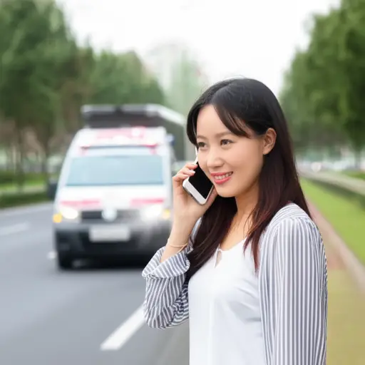 她叫了救护车，救护车立刻就到了。