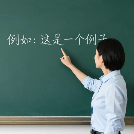 老师解释说冒号用于例子之前。