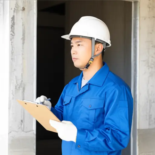 上周建筑检查员突然来我们这里检查了。