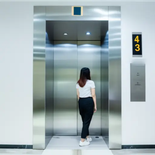 请等一下电梯。