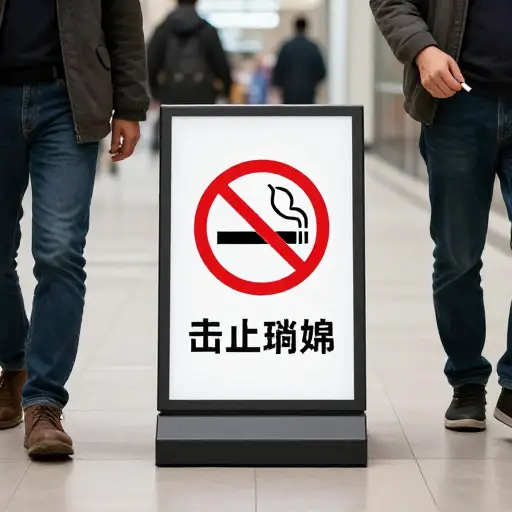 你必须在这个区域忍住不吸烟。