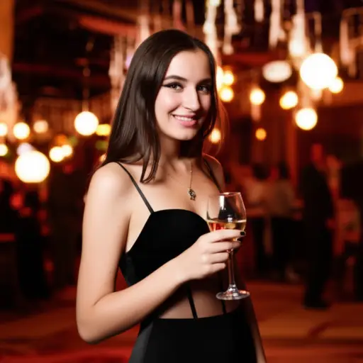 她在派对上穿了一条紧身裙。