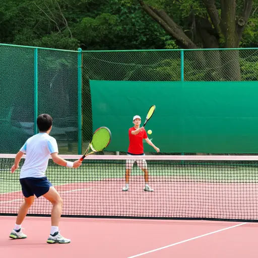 我每周三下午和朋友打网球。