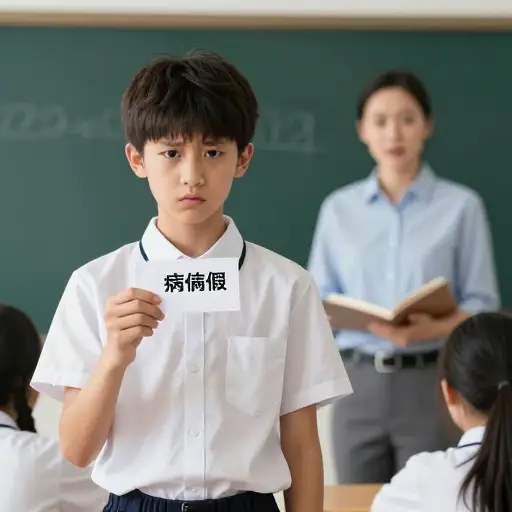他最好为不来上学找个好借口！