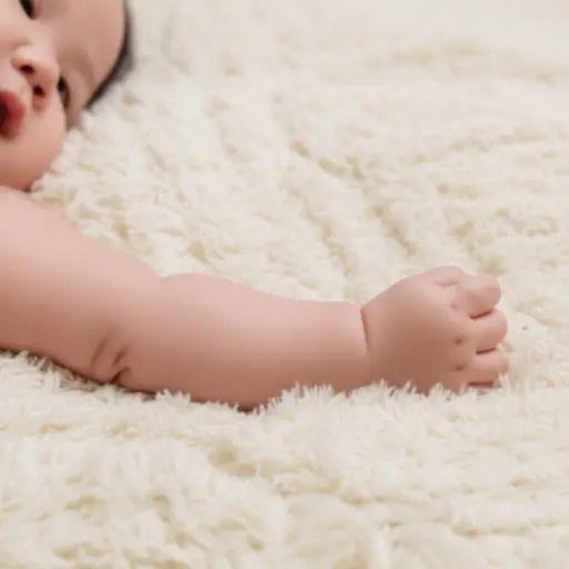 婴儿的皮肤柔软。