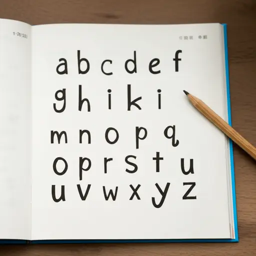 第一步是学习英语字母表。