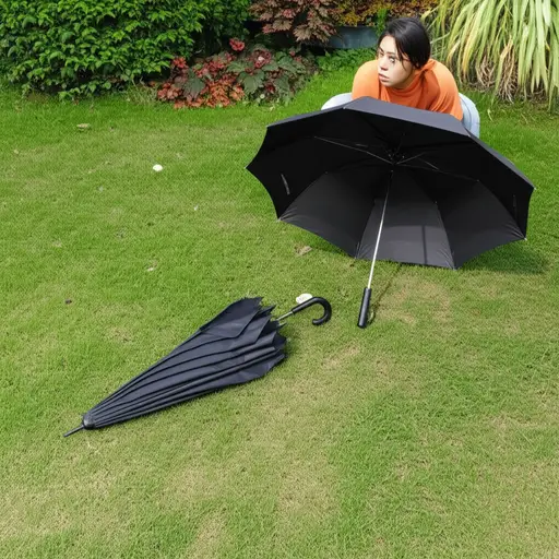 我误拿了你的伞，以为是我的。