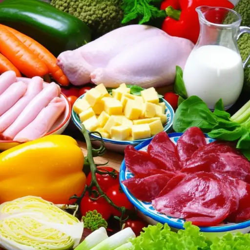 肉类、禽类、蔬菜和乳制品对健康有益。