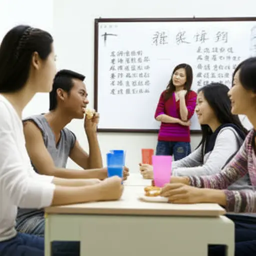 语言学校为学生们组织社交活动。