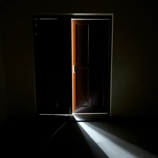 正当我开始感到相当不耐烦时，一扇门打开了，让一道光线射入了黑暗的房间。