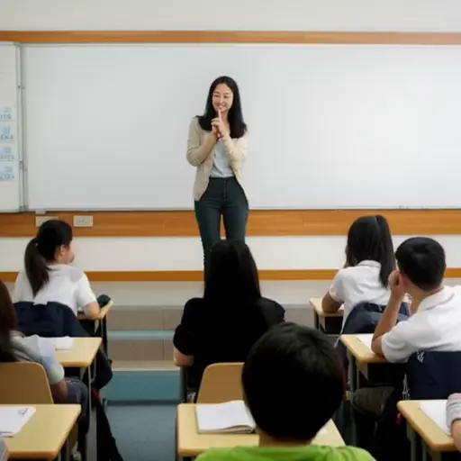 老师让我们停止说话。