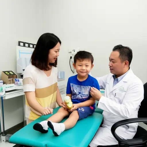 如果你在医生那里表现乖，我就给你买冰淇淋。