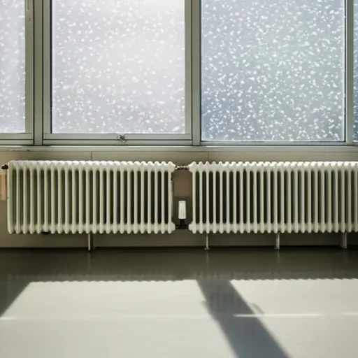 在冬季，中央供暖系统让整个办公室保持温暖舒适。