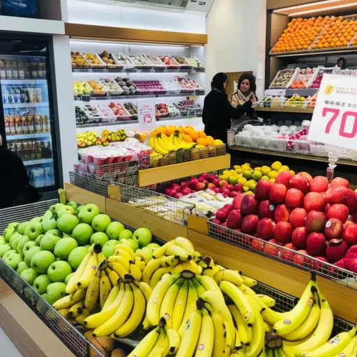 这家商店卖很多本地水果。