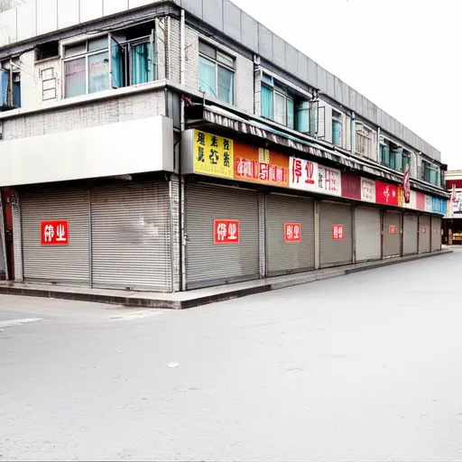 许多商店因为付不起租金而正在关闭。