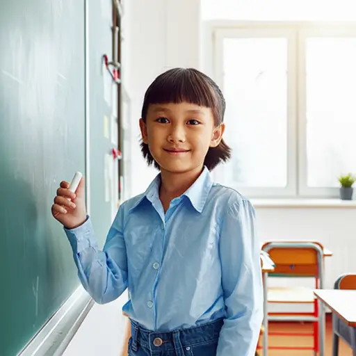 我长大后想成为一名老师。